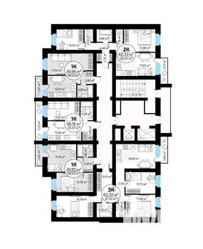 2-к квартира, вторичка, 60м2, 11/18 этаж