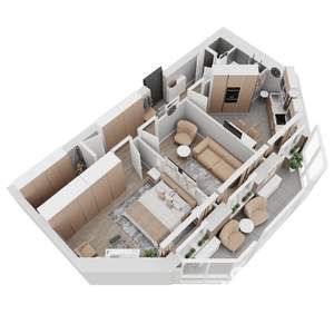 2-к квартира, вторичка, 64м2, 8/8 этаж