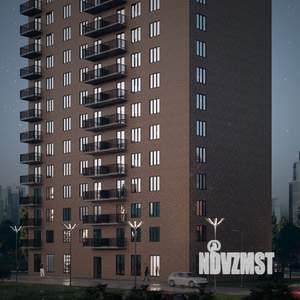 1-к квартира, строящийся дом, 47м2, 14/17 этаж