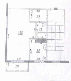 1-к квартира, вторичка, 34м2, 4/5 этаж