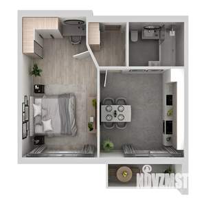 1-к квартира, вторичка, 39м2, 2/18 этаж