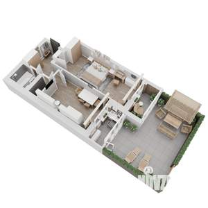 1-к квартира, вторичка, 65м2, 1/8 этаж
