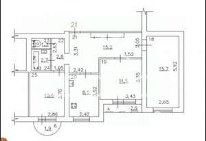 3-к квартира, вторичка, 69м2, 5/13 этаж