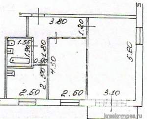 2-к квартира, вторичка, 42м2, 5/5 этаж