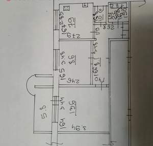 2-к квартира, вторичка, 44м2, 1/9 этаж