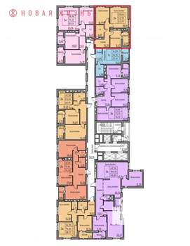 2-к квартира, вторичка, 58м2, 11/24 этаж