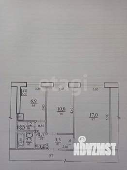 2-к квартира, вторичка, 42м2, 1/24 этаж