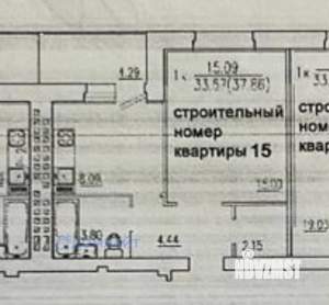 1-к квартира, вторичка, 39м2, 2/10 этаж