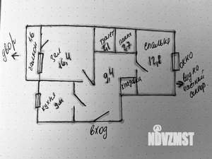 2-к квартира, вторичка, 54м2, 4/5 этаж