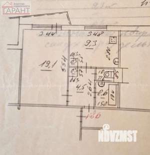 1-к квартира, вторичка, 38м2, 2/9 этаж