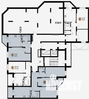 3-к квартира, строящийся дом, 77м2, 26/26 этаж