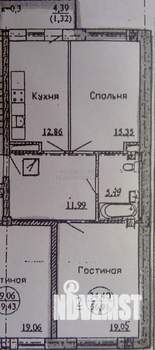 2-к квартира, вторичка, 70м2, 3/9 этаж