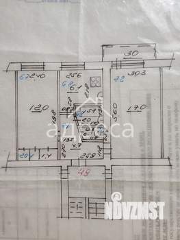 2-к квартира, вторичка, 44м2, 5/5 этаж