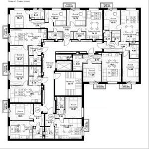 1-к квартира, вторичка, 41м2, 6/8 этаж