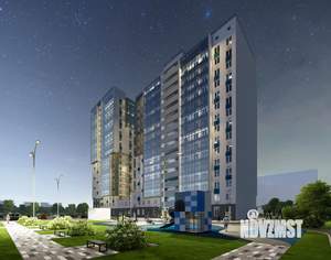 1-к квартира, строящийся дом, 32м2, 18/20 этаж