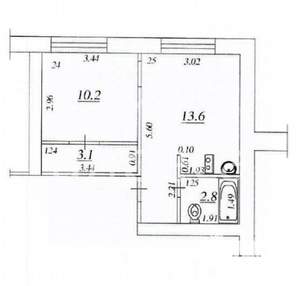 1-к квартира, вторичка, 30м2, 1/5 этаж