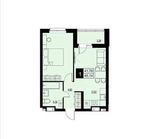 1-к квартира, вторичка, 43м2, 2/23 этаж