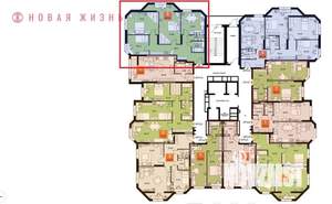 3-к квартира, строящийся дом, 86м2, 16/23 этаж