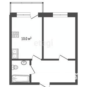 1-к квартира, вторичка, 31м2, 9/25 этаж