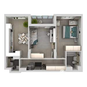 2-к квартира, вторичка, 58м2, 12/24 этаж