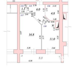 1-к квартира, вторичка, 40м2, 5/10 этаж
