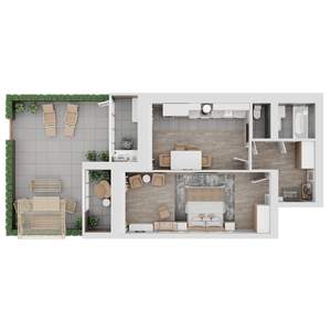 1-к квартира, вторичка, 65м2, 1/8 этаж