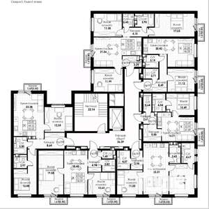 1-к квартира, вторичка, 46м2, 6/8 этаж