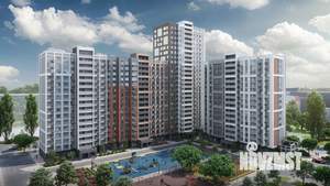 2-к квартира, строящийся дом, 60м2, 23/24 этаж