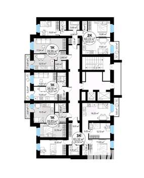 1-к квартира, вторичка, 38м2, 8/18 этаж