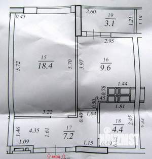 1-к квартира, вторичка, 40м2, 21/23 этаж