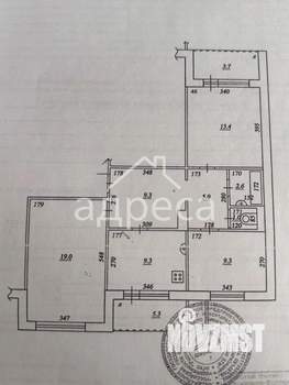 3-к квартира, вторичка, 74м2, 8/9 этаж