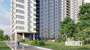 2-к квартира, строящийся дом, 53м2, 19/23 этаж