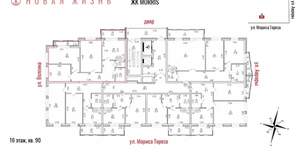 3-к квартира, сданный дом, 99м2, 16/16 этаж