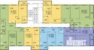 3-к квартира, строящийся дом, 98м2, 11/27 этаж