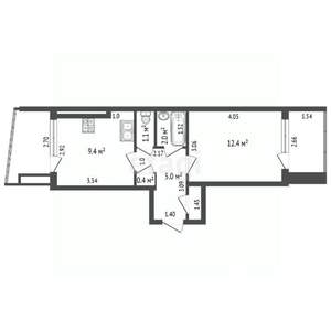 1-к квартира, вторичка, 31м2, 1/9 этаж