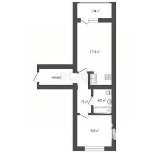 1-к квартира, вторичка, 44м2, 15/16 этаж