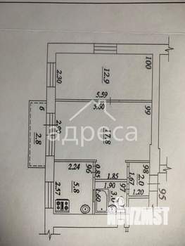 2-к квартира, вторичка, 42м2, 4/5 этаж