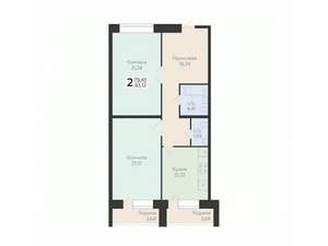 2-к квартира, вторичка, 83м2, 4/12 этаж