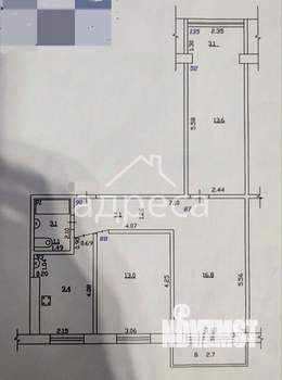 3-к квартира, вторичка, 64м2, 7/9 этаж