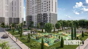 2-к квартира, строящийся дом, 55м2, 16/26 этаж