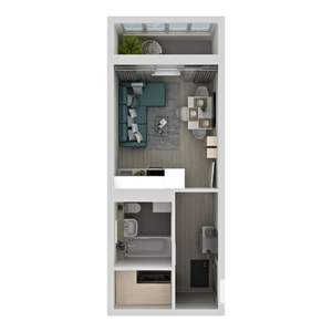 Студия квартира, вторичка, 24м2, 21/24 этаж