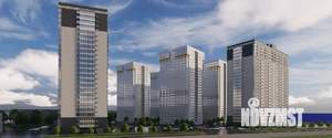 1-к квартира, строящийся дом, 49м2, 23/25 этаж