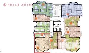 2-к квартира, вторичка, 64м2, 5/23 этаж