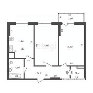 2-к квартира, вторичка, 59м2, 20/24 этаж