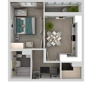 1-к квартира, вторичка, 38м2, 5/24 этаж