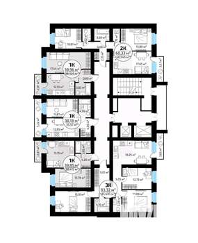 3-к квартира, вторичка, 83м2, 6/18 этаж