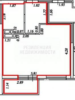 1-к квартира, вторичка, 35м2, 7/24 этаж