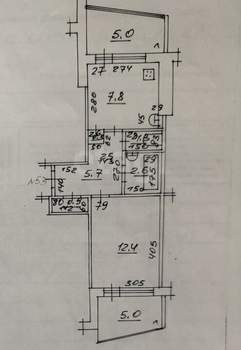 1-к квартира, вторичка, 31м2, 9/9 этаж
