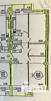 3-к квартира, вторичка, 92м2, 8/9 этаж