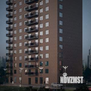 2-к квартира, строящийся дом, 58м2, 15/17 этаж